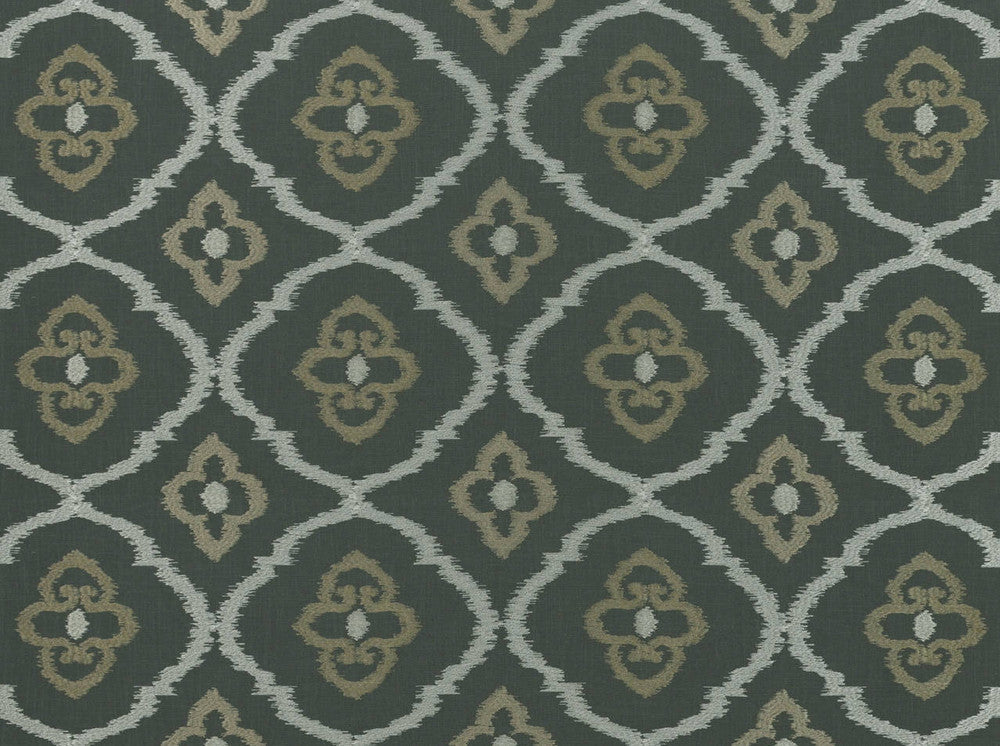 Sumatra Gunmetal 945 by Covington Fabric 75% VISCOSE/25% LINEN India 22000 Horizontal: 10.5 and Vertical: 9.5 55 - Fabric Carolina -
