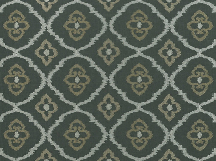 Sumatra Gunmetal 945 by Covington Fabric 75% VISCOSE/25% LINEN India 22000 Horizontal: 10.5 and Vertical: 9.5 55 - Fabric Carolina -
