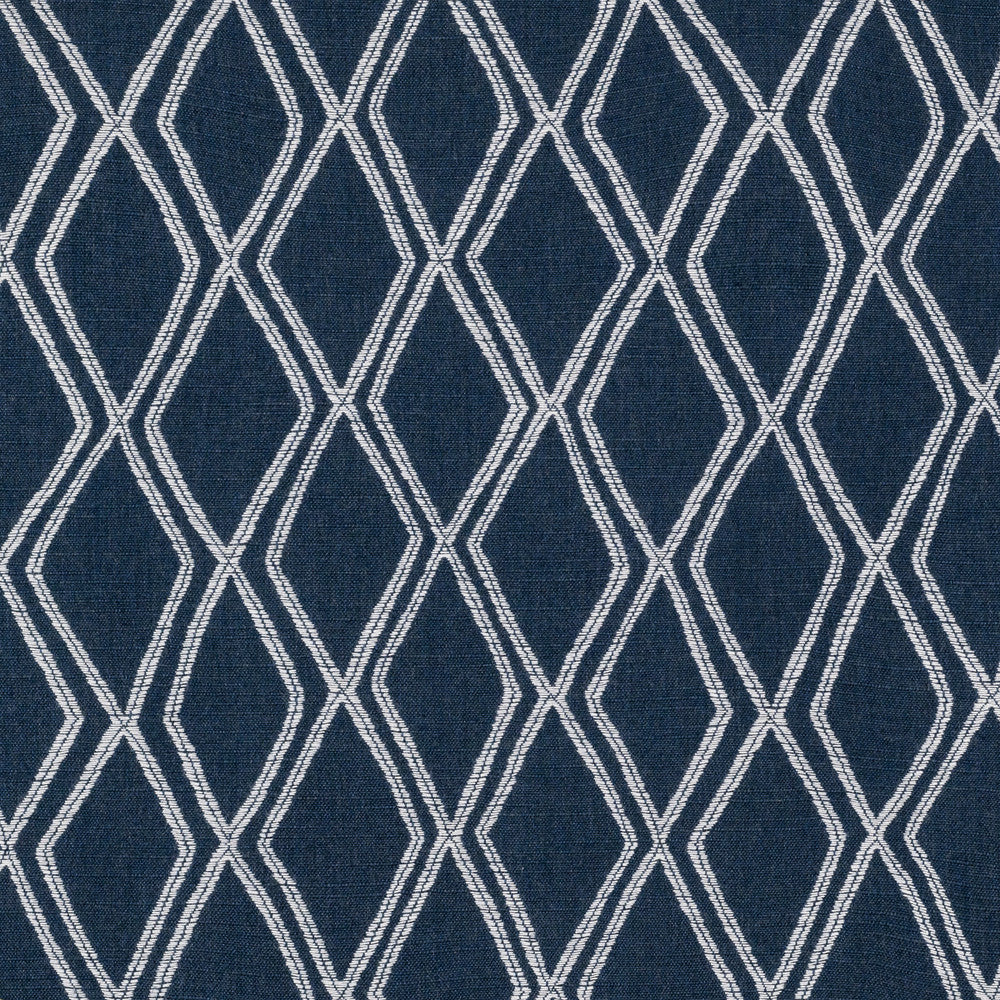 146206-0001 Voyage Indigo by Sunbrella Fabric Sunbrella 100% Sunbrella Solution Dyed Acrylic 50,000 Double Rubs (Wyzenbeek) </p><p>Repeat: Horizontal: 9.33 in. (23.7 cm) across the roll and Vertical: 7.52 in. (19.1 cm) up the roll 54 in. (137 cm) - Fabric Carolina -