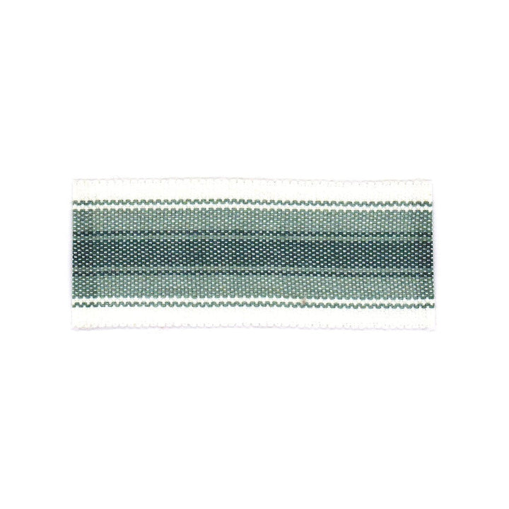 Sunrise Tape 3 Lagoon by Stout Trim Stout Trim Sunrise Tape 3 LagoonTrim BEACH GROVE TRIM 100%SDA CHINA </p><p>Repeat: H: 0.000, V: 0.000 1.5 in - Fabric Carolina -