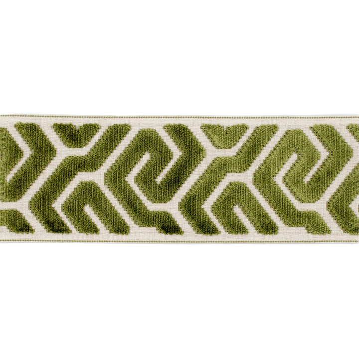 Sutton Tape Lime by Magnolia Trim - 58% Rayon, 31% Poly, 11% Linen China Horizontal: and Vertical: 3.5 - Fabric Carolina -