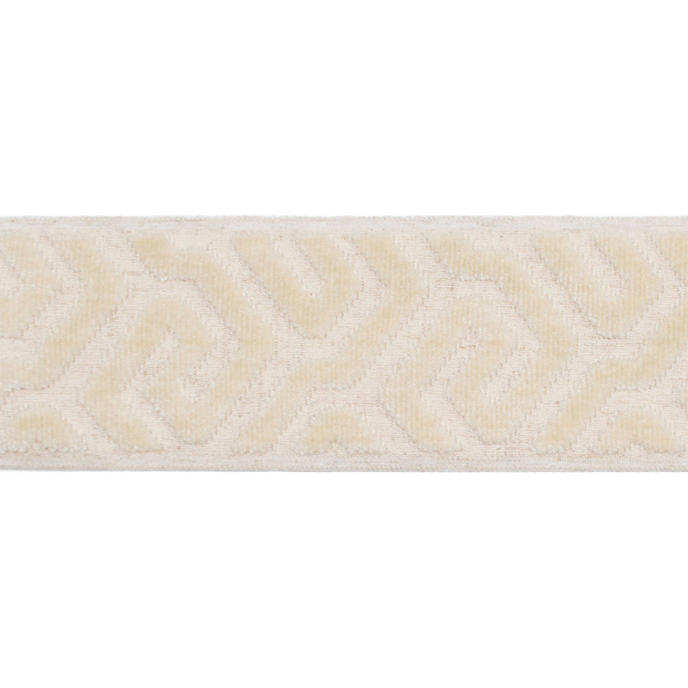 Sutton Tape Pearl by Magnolia Trim - 58% Rayon, 31% Poly, 11% Linen China Horizontal: and Vertical: 3.5 - Fabric Carolina -