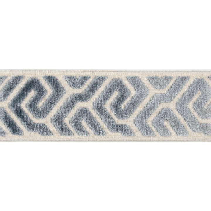 Sutton Tape Sky by Magnolia Trim - 58% Rayon, 31% Poly, 11% Linen China Horizontal: and Vertical: 3.5 - Fabric Carolina -