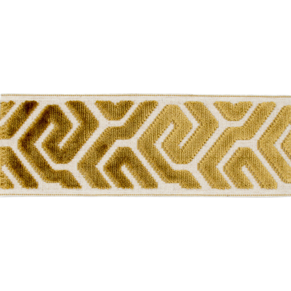 Sutton Tape Topaz by Magnolia Trim - 58% Rayon, 31% Poly, 11% Linen China Horizontal: and Vertical: 3.5 - Fabric Carolina -