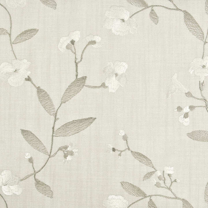 Suzette 2 Linen by Stout Fabric Color My Window Jute/Taupe 54% Polyester 46% Cotton Viscose Embroidery INDIA FLAME RETARDANT-CA BULLETIN 117-SECTION E FLAME RETARDANT-N.F.P.A. 260A CLASS 1 WYZENBEEK 30 000 DOUBLE RUB WEAR TEST (HEAVY DUTY) Horizontal: 13.375 and Vertical: 9.25 53.5 in - Fabric Carolina -