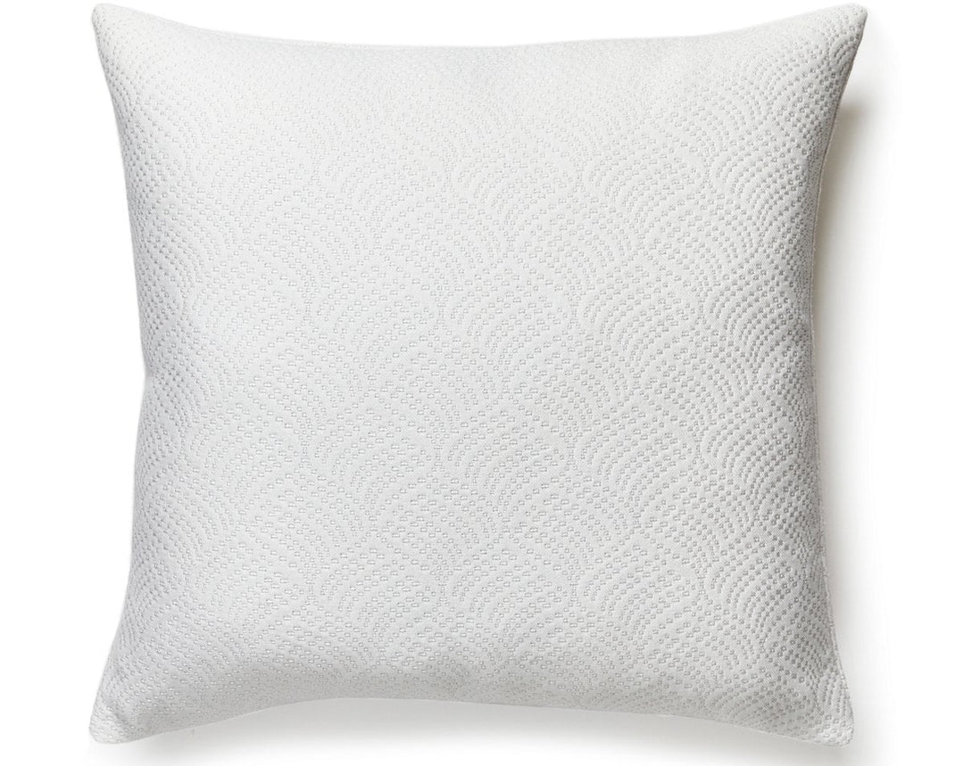 Playa Grande Outdoor Pillow 22 X 22 - White SUPLAYGPILL0001 by Scalamandre Designer Pillow