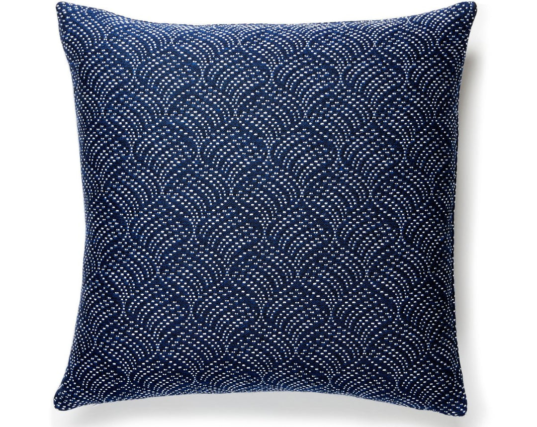 Playa Grande Outdoor Pillow 22 X 22 - Ultramarine SUPLAYGPILL0003 by Scalamandre Designer Pillow