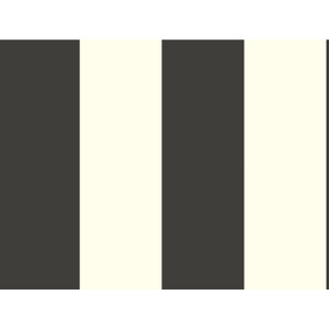 Canvas Stripe Black & White Wallpaper by Magnolia Home