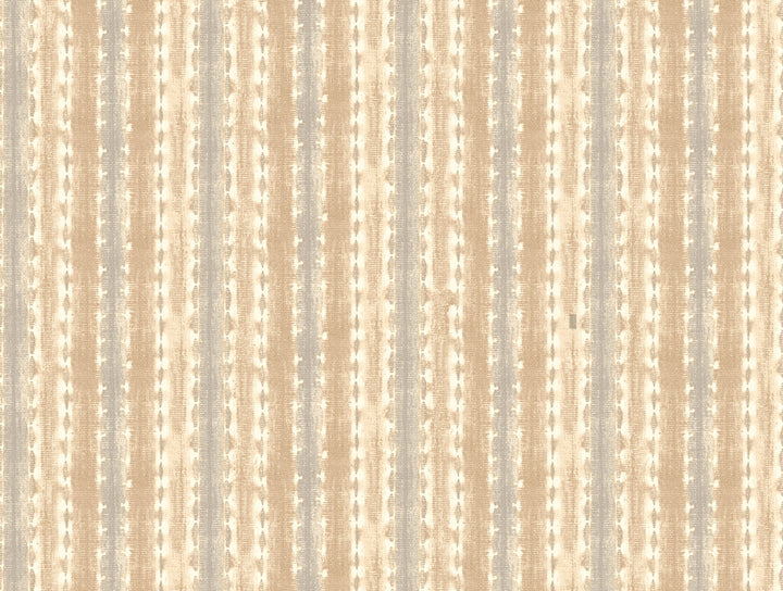 Tan & Grey Java Journey Wallpaper by Waverly Waverly Stripes Covers about 60.8 square feet 27-in by 27-ft long roll Prepasted 20.5 - Fabric Carolina -