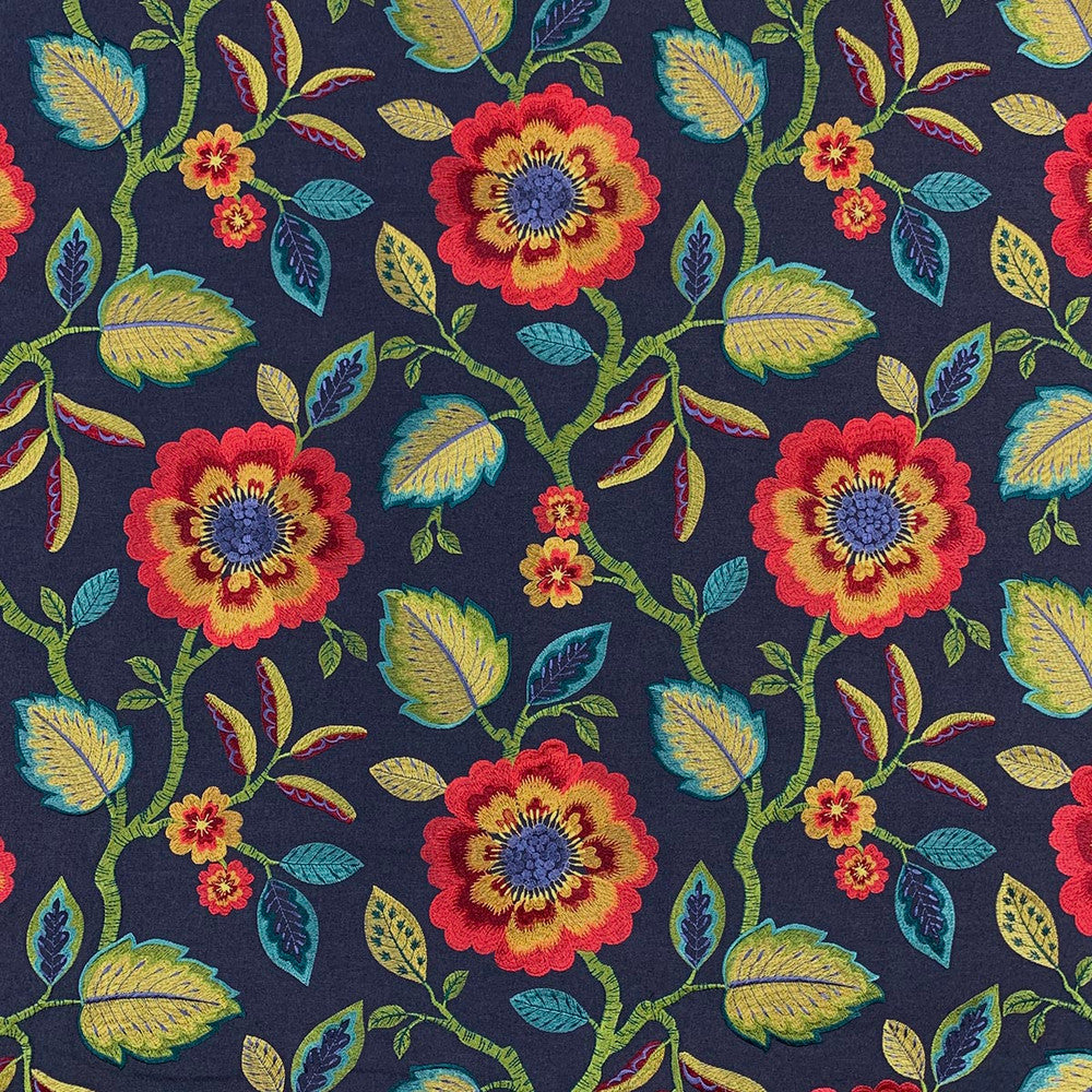 Swazey Festival by Magnolia Fabric - 76 Poly, 24 Cot (Emb 100 Vis) India 15000 Horizontal: 17 and Vertical: 18.25 51 - Fabric Carolina -