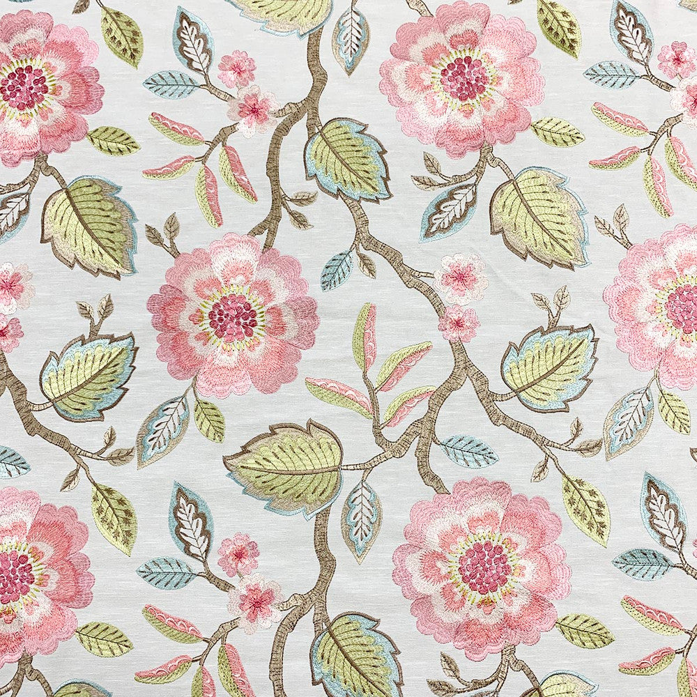 Swazey Pastel by Magnolia Fabric - 76 Poly, 24 Cot (Emb 100 Vis) India 15000 Horizontal: 17 and Vertical: 18.25 51 - Fabric Carolina -