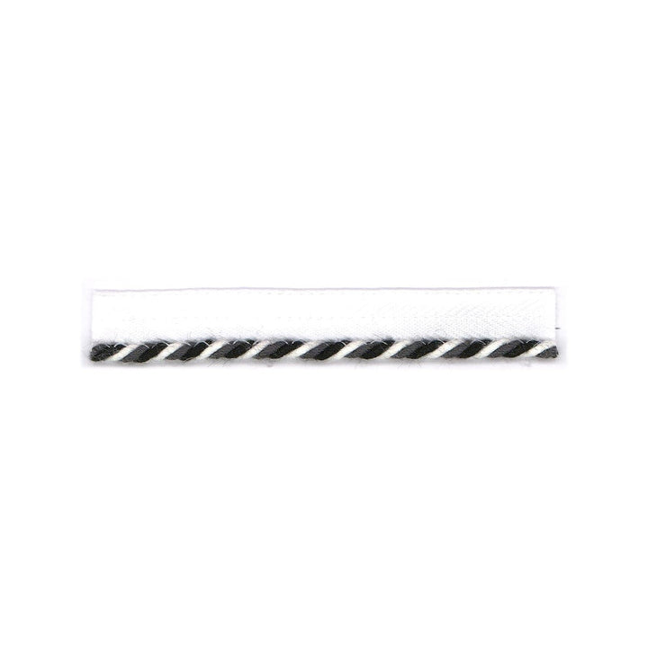 Swirl Lip Cord 1 Domino by Stout Trim Stout Trim Swirl Lip Cord 1 DominoTrim BEACH GROVE TRIM 100%SDA CHINA </p><p>Repeat: H: 0.500, V: 0.000 0.13 in - Fabric Carolina -