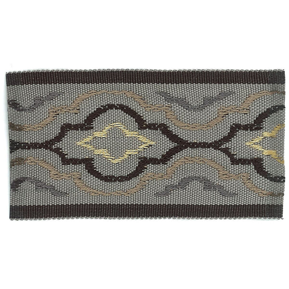 Synergy 1 Flint by Stout Trim Stout Trim Synergy 1 FlintTrim ACCENTS TAPES & BORDERS 83%SVI 17%POL CHINA </p><p>Repeat: H: 2.500, V: 0.000 2 in - Fabric Carolina -