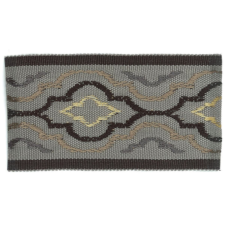 Synergy 1 Flint by Stout Trim ACCENTS TAPES & BORDERS 83%SVI 17%POL CHINA Horizontal: 2.5 and Vertical: 0 2 in - Fabric Carolina -