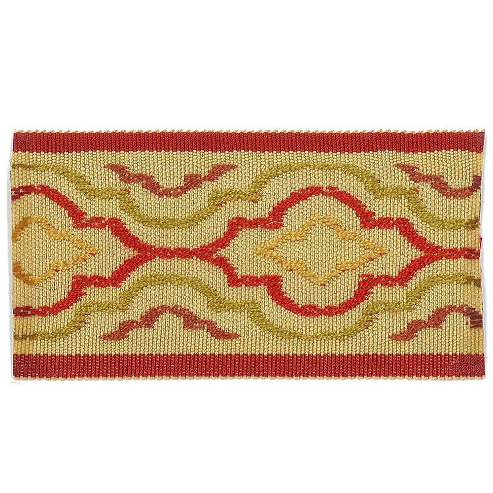 Synergy 4 Berry by Stout Trim Accents Tapes & Borders 83% Spun Viscose 17% Polyester CHINA Horizontal: 2.5 and Vertical: 0 2 in - Fabric Carolina -