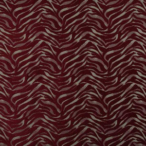 Safari Tiger Burgundy by Europatex Fabric