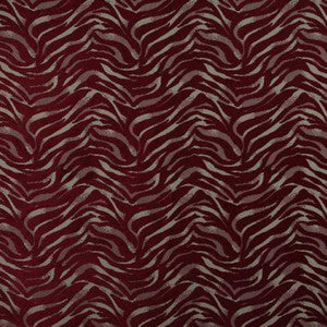 Safari Tiger Burgundy by Europatex Fabric