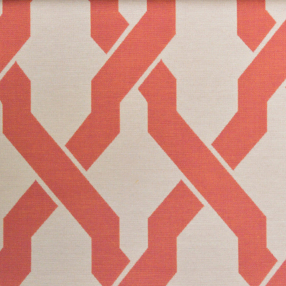 Samoa Col. Coral by Europatex Fabric Pacific 75% Cotton / 25% Polyester V: 5.91" H: 3.74" 57.00 inches - Fabric Carolina -
