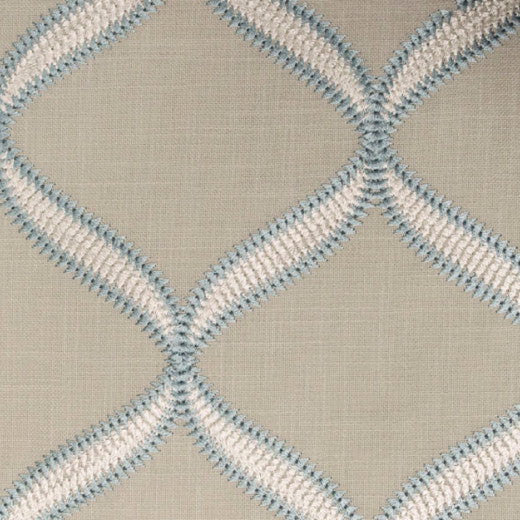 Samuel - Cloud by Europatex Designer Fabric Samuel 100% Cotton with EMB China See Sample Horizontal: N/A and Vertical: N/A 55.00 inches  - Swanky Fabrics -