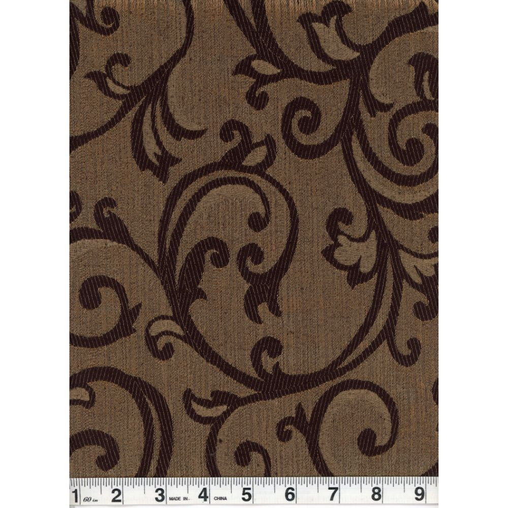 Santiago Mocha by Heritage Fabric - USA or Imported Horizontal: and Vertical: - Fabric Carolina -