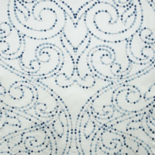 Serenity B Blue by Europatex Fabric Serenity 52% Polyester / 48% Cotton with EMB China See Sample Horizontal: N/A and Vertical: N/A 55.00 inches  - Fabric Carolina -