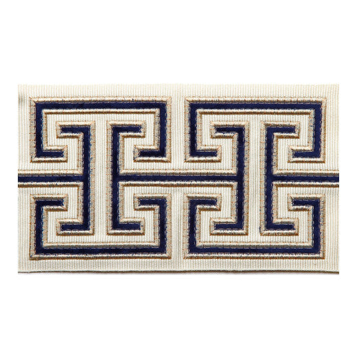 Seville - Navy by Europatex Designer Fabric Granada & Seville 53.5% Rayon / 46% Fibranne / 0.5% Polyester China See Sample Horizontal: N/A and Vertical: N/A 3.90 inches  - Swanky Fabrics -