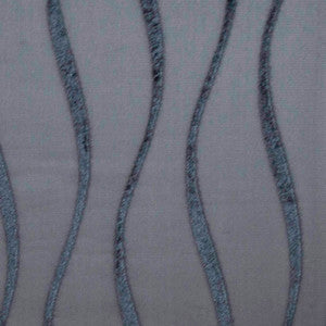 Sheer Illusion Wave Charcoal by Europatex Fabric