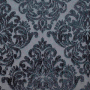 Sheer Illusion Damask Charcoal by Europatex Fabric