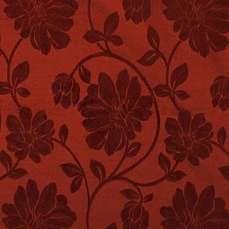 Shining Petal Passion 6433811000 by Carole Fabric Exclusive Blood Orange 80% Viscose 20% Polyester TURKEY H: 17 7/10"V, 14 1/10"H  55" Minimum (See sample for specifics) - Fabric Carolina - Carole Exclusive