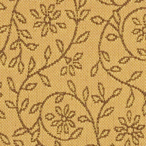 Silhouette Mustard by Crypton Fabric
