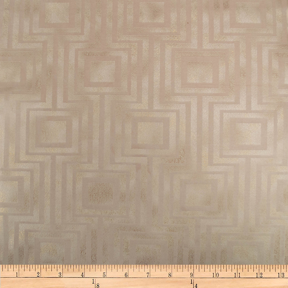 Embellished Square Blush by Europatex Designer Fabric Embellished 100% Polyester 14.2" H, 12.4" V 118.00 inches - Swanky Fabrics -