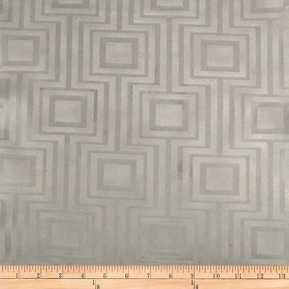 Embellished Square Mink by Europatex Fabric Embellished 100% Polyester 14.2" H, 12.4" V 118.00 inches - Fabric Carolina -