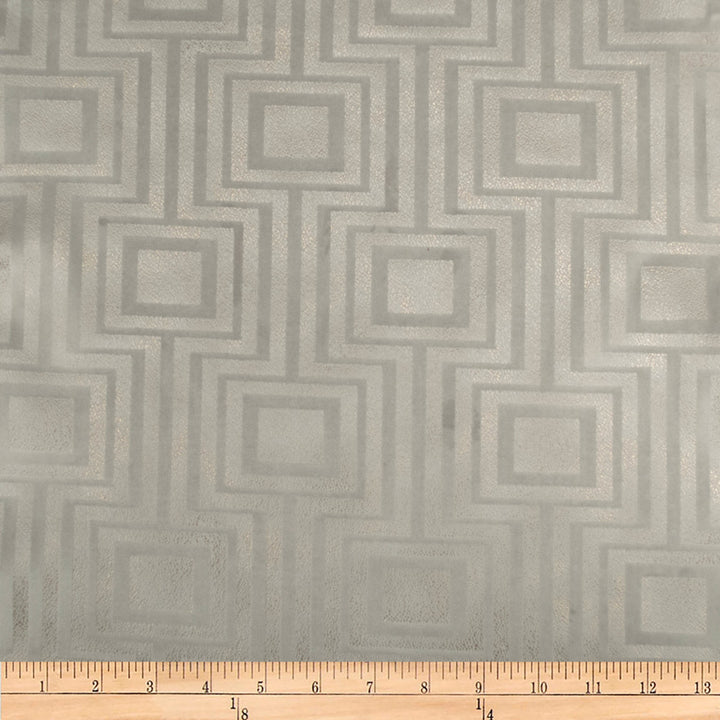 Embellished Square Mink by Europatex Fabric Embellished 100% Polyester 14.2" H, 12.4" V 118.00 inches - Fabric Carolina -