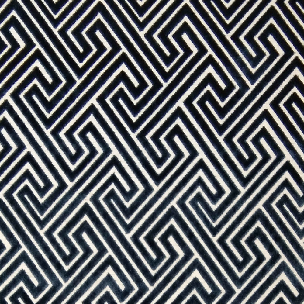 Dream Space Square Royal by Europatex Designer Fabric Dream Space 63.90 % Rayon, 27.86% Polyester, 8.24% Polyester+Linen 14" H, 11" V 57.00 inches - Swanky Fabrics -