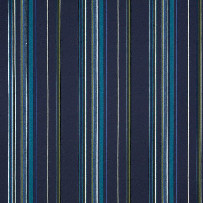 58001 Stanton Lagoon by Sunbrella Designer Fabric Cushion Furniture Drapery Fabrics > Sunbrella Stripes 100% Acrylic USA or Imported n/a 54" - Swanky Fabrics -