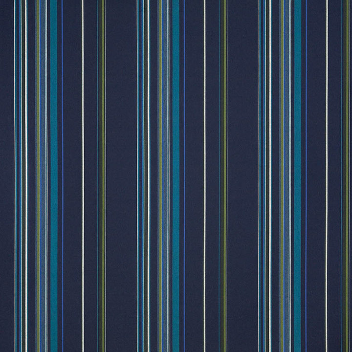 58001 Stanton Lagoon by Sunbrella Designer Fabric Cushion Furniture Drapery Fabrics > Sunbrella Stripes 100% Acrylic USA or Imported n/a 54" - Swanky Fabrics -