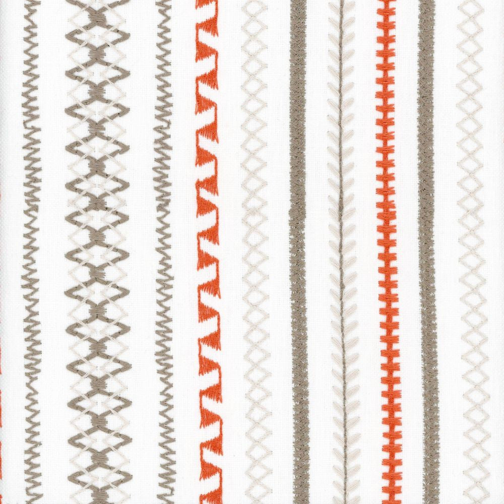 Stella Stripe Marmalade by Heritage Fabric - USA or Imported Horizontal: and Vertical: - Fabric Carolina -