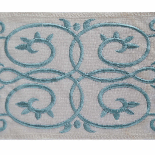 Suburban Bluebell by Europatex Designer Fabric Loft  China See Sample Horizontal: N/A and Vertical: N/A 5.00 inches  - Swanky Fabrics -