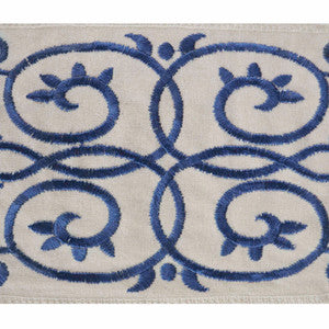 Suburban Navy by Europatex Fabric