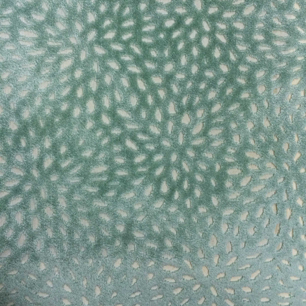 Sun Fresh Mint by Europatex Fabric Sun-Dial 61 % Polyester/40% Viscose China 25,000 Double Rubs Horizontal: 7.3" and Vertical: 6.9" 55" - Fabric Carolina -
