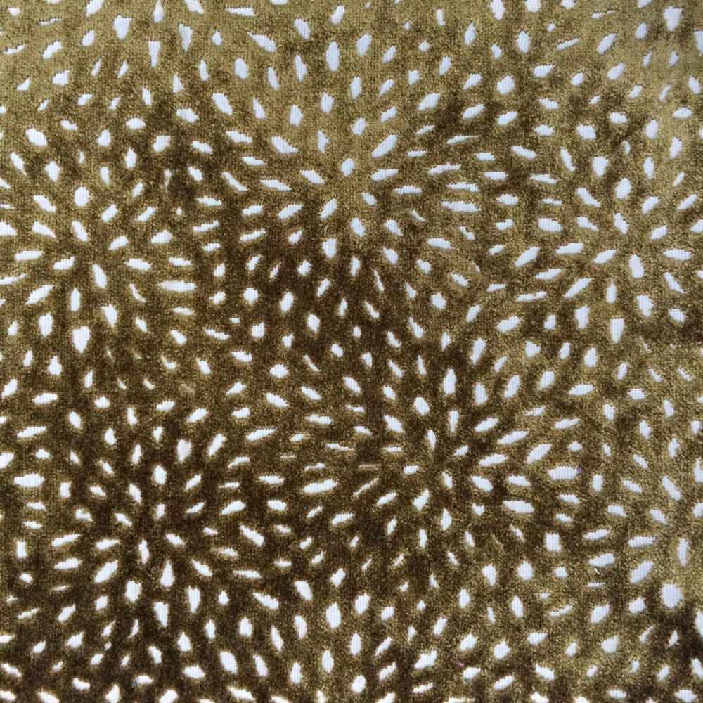 Sun Olive by Europatex Fabric Sun Dial 60% Polyester, 40% Viscose H: 7.4", V: 6.9" 55.00 inches - Fabric Carolina -