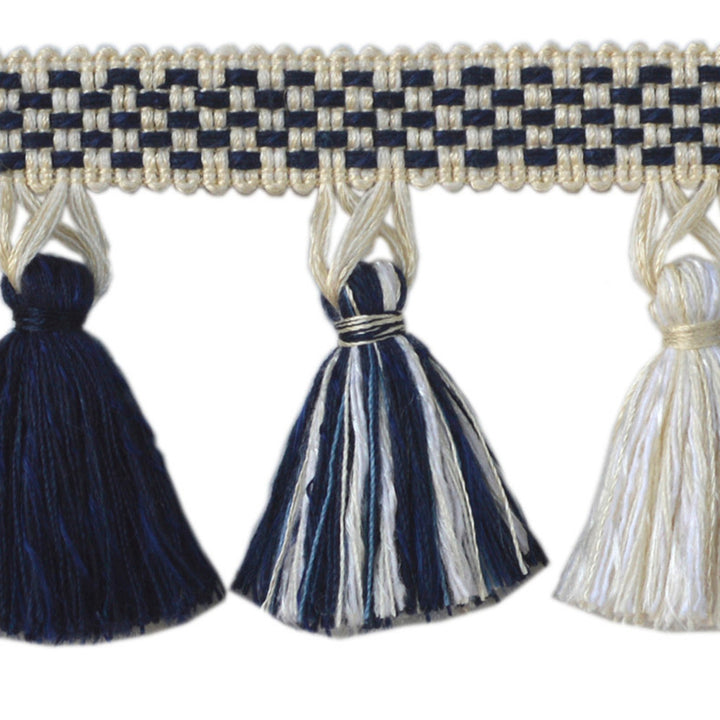Sweet Navy by Europatex Fabric Yarn Palette 50% Viscose, 50% Cotton 2.50 inches - Fabric Carolina -