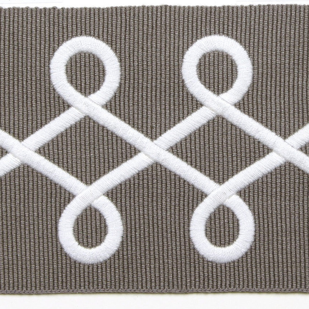 Symphony Gray by Europatex Fabric Symphony 100% Polyester H: 1.38" 3.00 inches - Fabric Carolina -