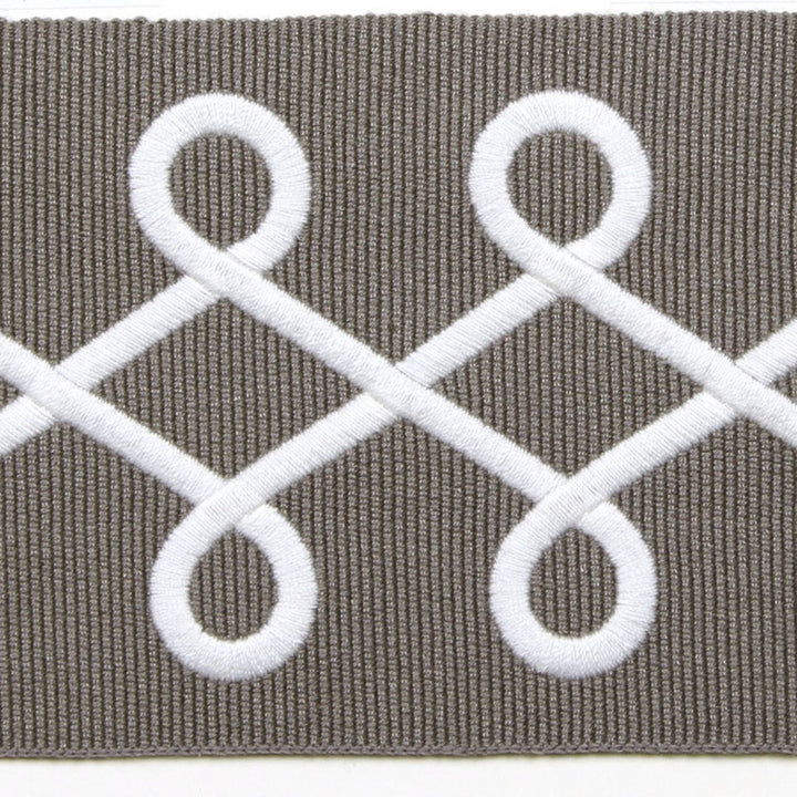 Symphony Gray by Europatex Fabric Symphony 100% Polyester H: 1.38" 3.00 inches - Fabric Carolina -