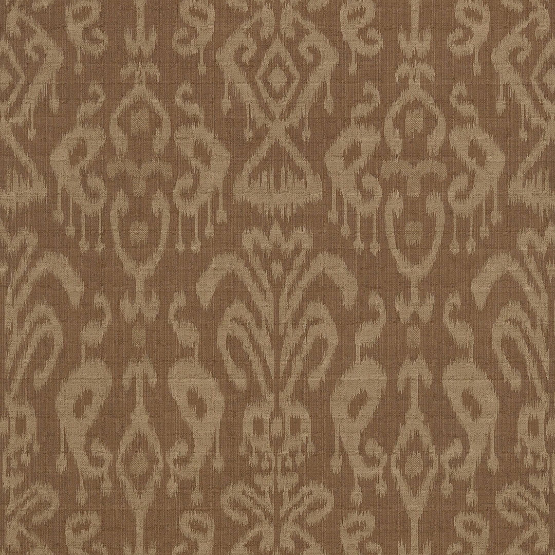 BRAVADO IKAT - Chestnut by Thibaut Wallpaper