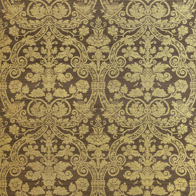 Curtis Silk Damask Metallic Gold on Brown T1007 by Thibaut Wallpaper Thibaut Wallpaper Curtis Silk Damask Metallic Gold on Brown T1007Wallpaper Menswear Resource Silk Wallpaper KOREA </p><p>Repeat: V: 18 36 - Fabric Carolina -