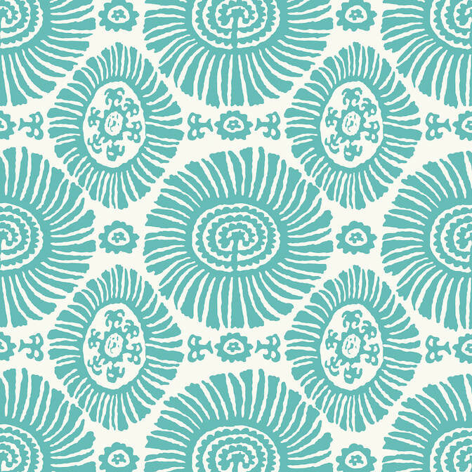 Solis Turquoise T10085 by Thibaut Wallpaper Thibaut Wallpaper Solis Turquoise T10085Wallpaper Tropics Wallpaper U.S.A. </p><p>Repeat: V: 12.5 27 - Fabric Carolina -