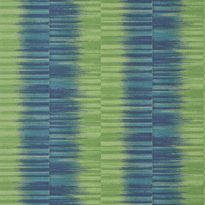 Mekong Stripe Green and Blue T10091 By Thibaut Wallpaper