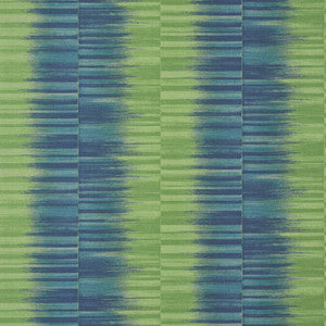 Mekong Stripe Green and Blue T10091 by Thibaut Wallpaper