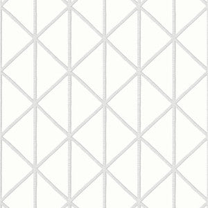 Box Kite Grey T10135 by Thibaut Wallpaper